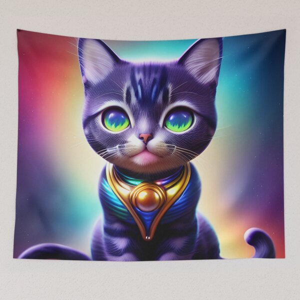 Artikelvorschau, Cosmic Kitten Rainbow Cat entworfen und verkauft von VersoShopping.
