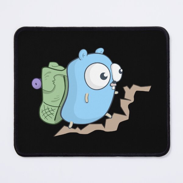 Item preview, The Go Gopher: Hiking (Black) designed and sold by hellkni9ht.