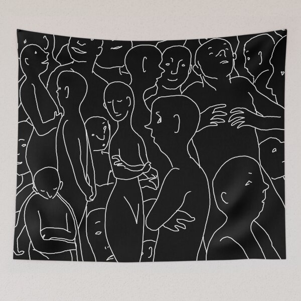 Item preview, People doodle reverse designed and sold by Emma Raven.