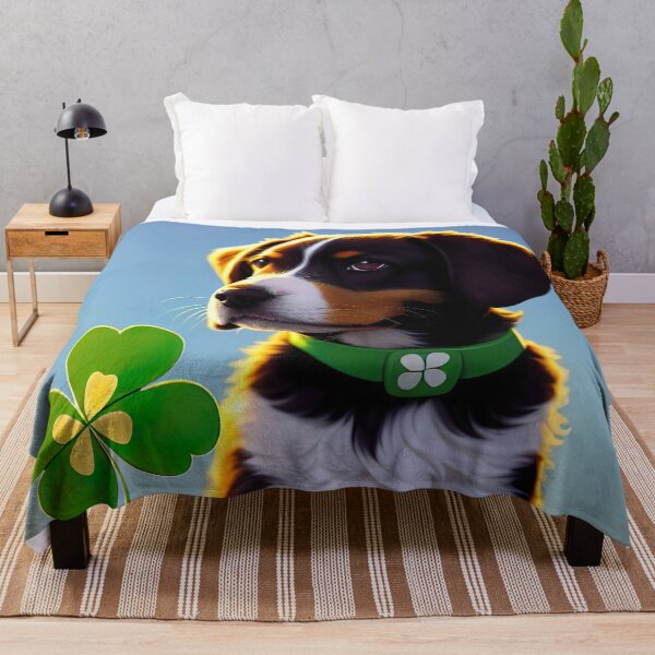 Item preview, St. Patrick's Day Bernese Mountain Dog designed and sold by Aww_To_Z Animals.