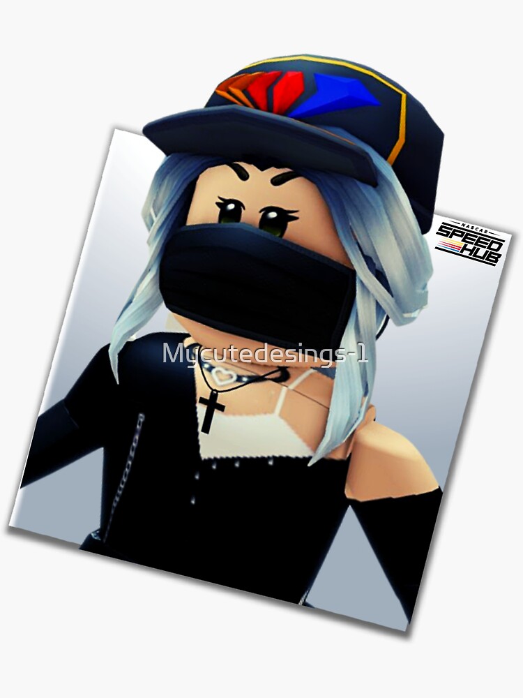 Roblox Girl Sticker, Roblox Girl in 2023