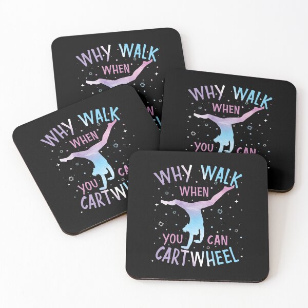 Item preview, Why Walk When You Can Cartwheel Gymnast Gymnastic Gifts Girl designed and sold by BanBay.