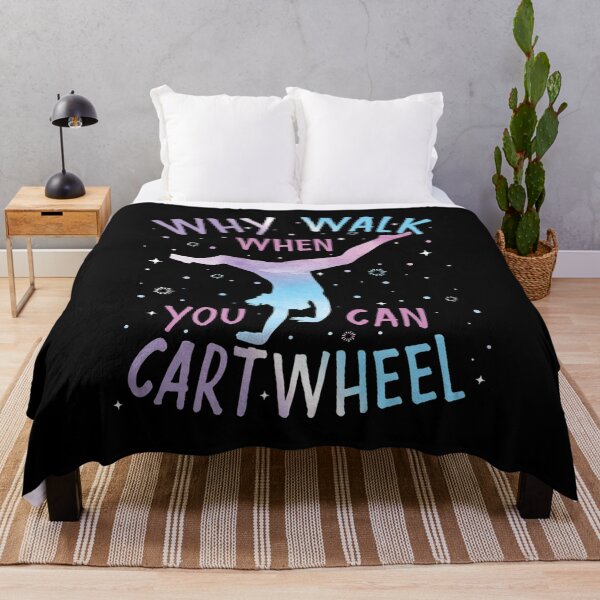 Item preview, Why Walk When You Can Cartwheel Gymnast Gymnastic Gifts Girl designed and sold by BanBay.