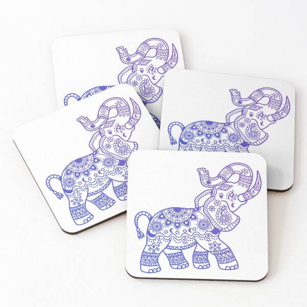 Item preview, Illustration of Mandala Elephant violet tones designed and sold by marco2r.