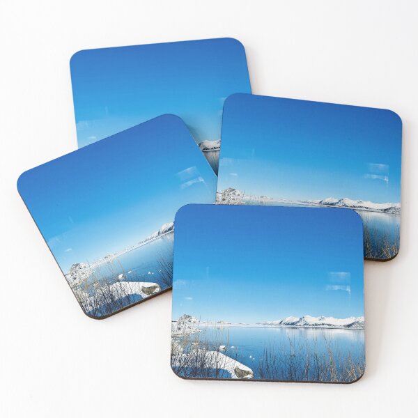 Item preview, Winter Snowy Lake in Norway designed and sold by gracehzhuang.