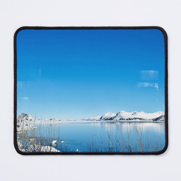 Item preview, Winter Snowy Lake in Norway designed and sold by gracehzhuang.