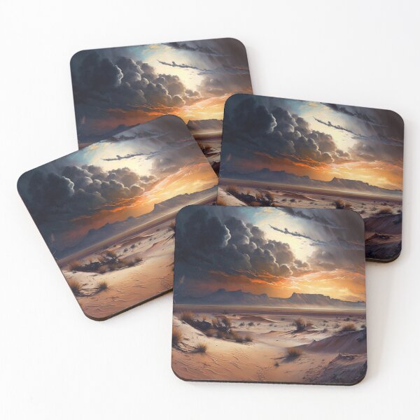 Item preview, Sands of Serenity: A Moody Desert Sunset Landscape designed and sold by Neffdesign.