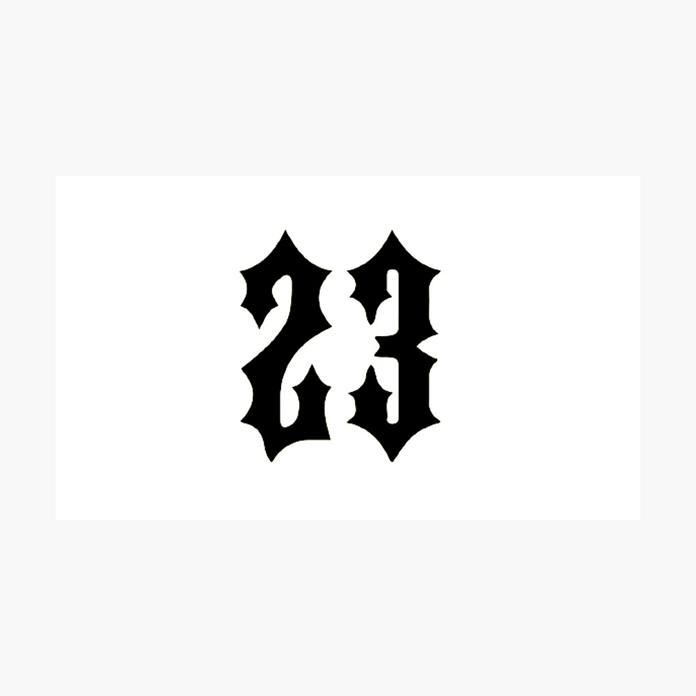 23 Central Cee number Sticker