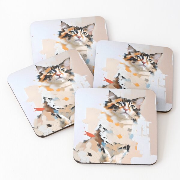 Item preview, In the Moment: A content kitty oil painting designed and sold by KH-GardenEden.
