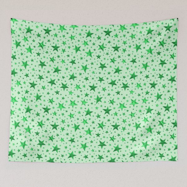 Item preview, Green Star Pattern designed and sold by velvetearth.