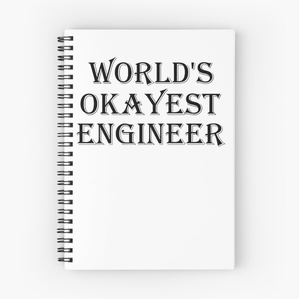 Item preview, Worlds Okayest Engineer Funny Engineering Quote designed and sold by ByTekk.