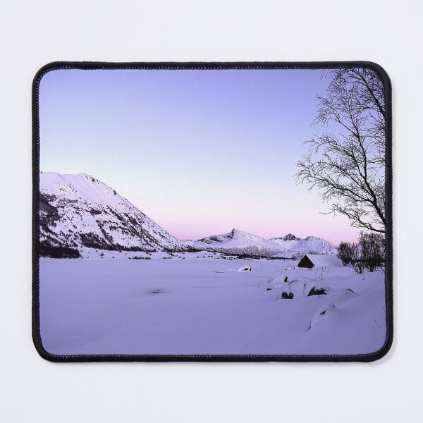 Item preview, Winter Lake at Sunset in Norway designed and sold by gracehzhuang.