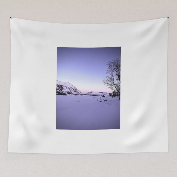 Item preview, Winter Lake at Sunset in Norway designed and sold by gracehzhuang.