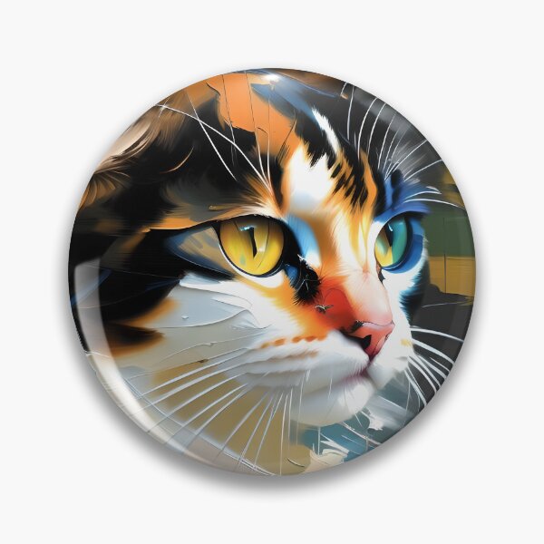 Item preview, Fluffy Friend: A adorable kitty oil painting designed and sold by KH-GardenEden.