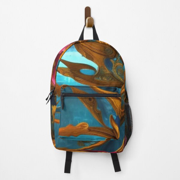 Item preview, Abstract Exotic Floral on Blue designed and sold by calibrit.