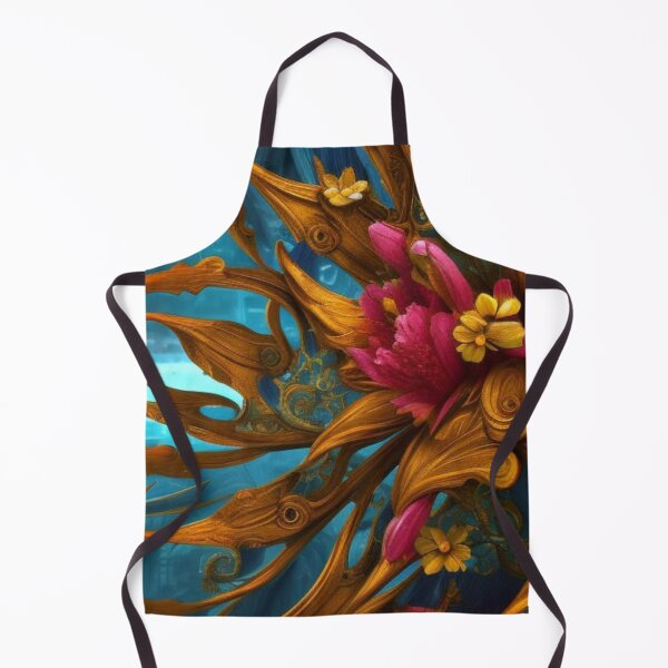 Item preview, Abstract Exotic Floral on Blue designed and sold by calibrit.