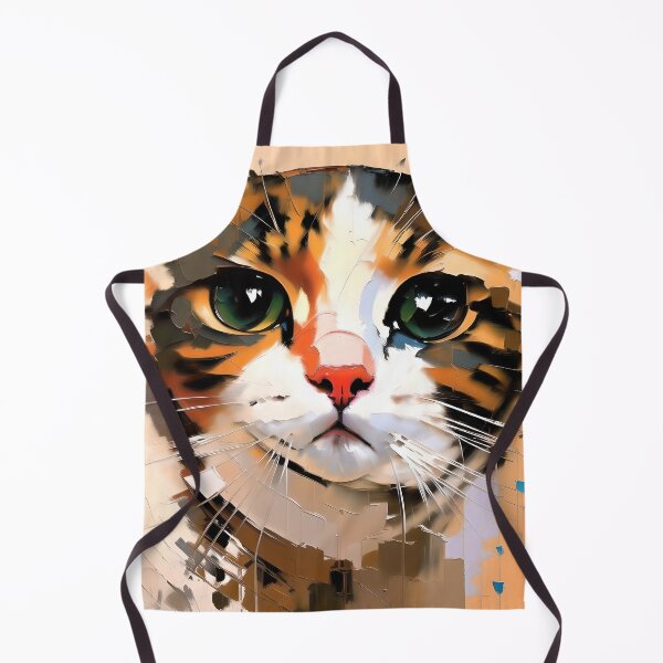 Item preview, Graceful Gaze: A elegant kitty oil painting designed and sold by KH-GardenEden.