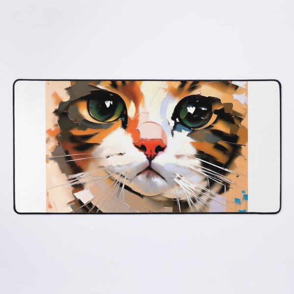 Item preview, Graceful Gaze: A elegant kitty oil painting designed and sold by KH-GardenEden.