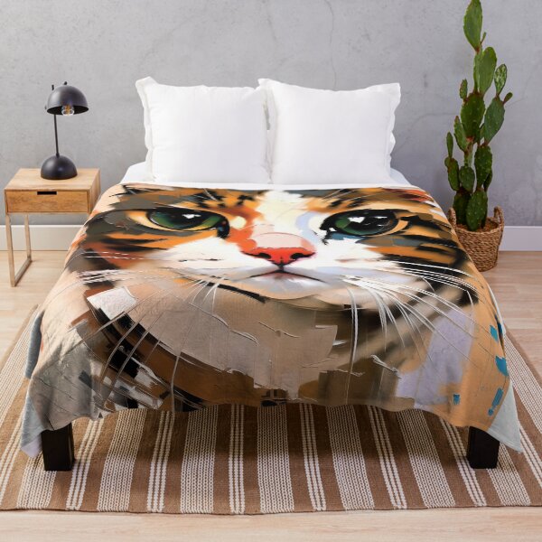 Item preview, Graceful Gaze: A elegant kitty oil painting designed and sold by KH-GardenEden.