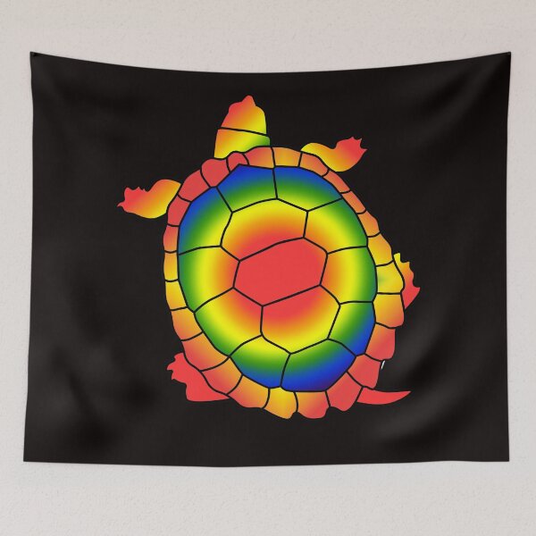 Item preview,  Spiritual Gift Rainbow Fire Turtle black designed and sold by Shakohalion.