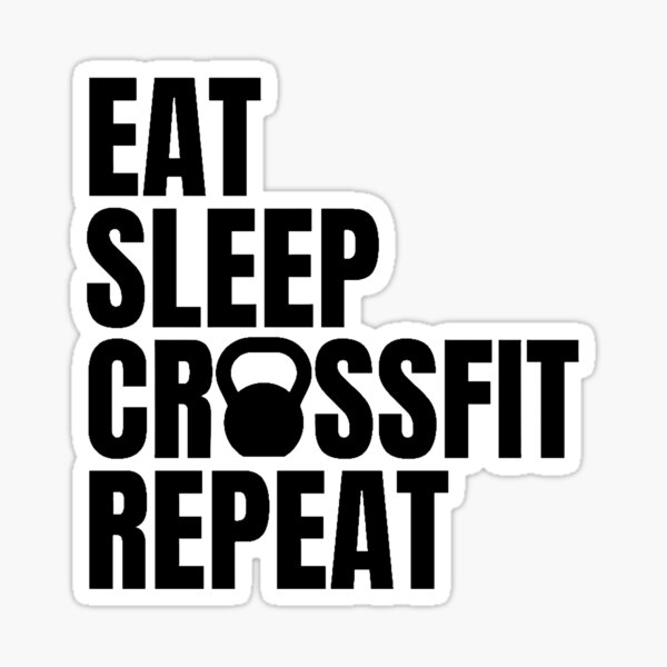 Item preview, Eat Sleep Crossfit Repeat Black designed and sold by LZRO.