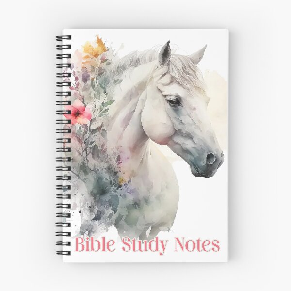 Item preview, Bible Study Notes White Stallion designed and sold by WideIsTheGate.