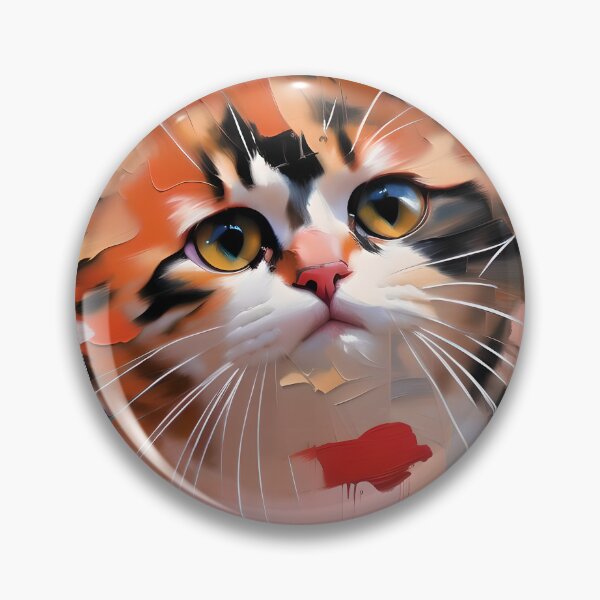 Item preview, Curiosity: A inquisitive kitty oil painting designed and sold by KH-GardenEden.