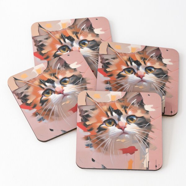 Item preview, Curiosity: A inquisitive kitty oil painting designed and sold by KH-GardenEden.
