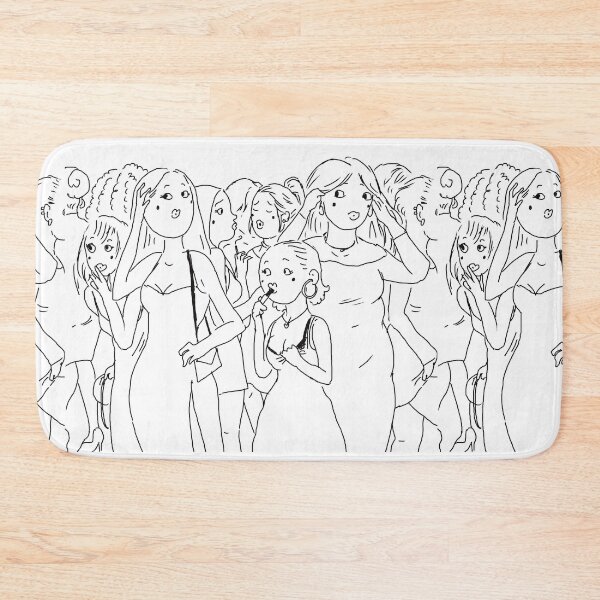 Item preview, Girls in the bathroom  designed and sold by Emma Raven.