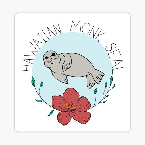 Item preview, Hawaiian Monk Seal designed and sold by UndertheSeaOSU.