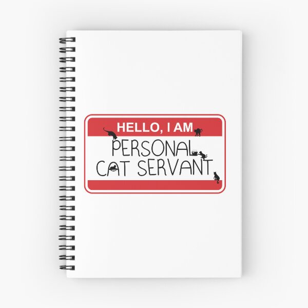 Item preview, Hello I am Personal Cat Servant designed and sold by chillaxcats.