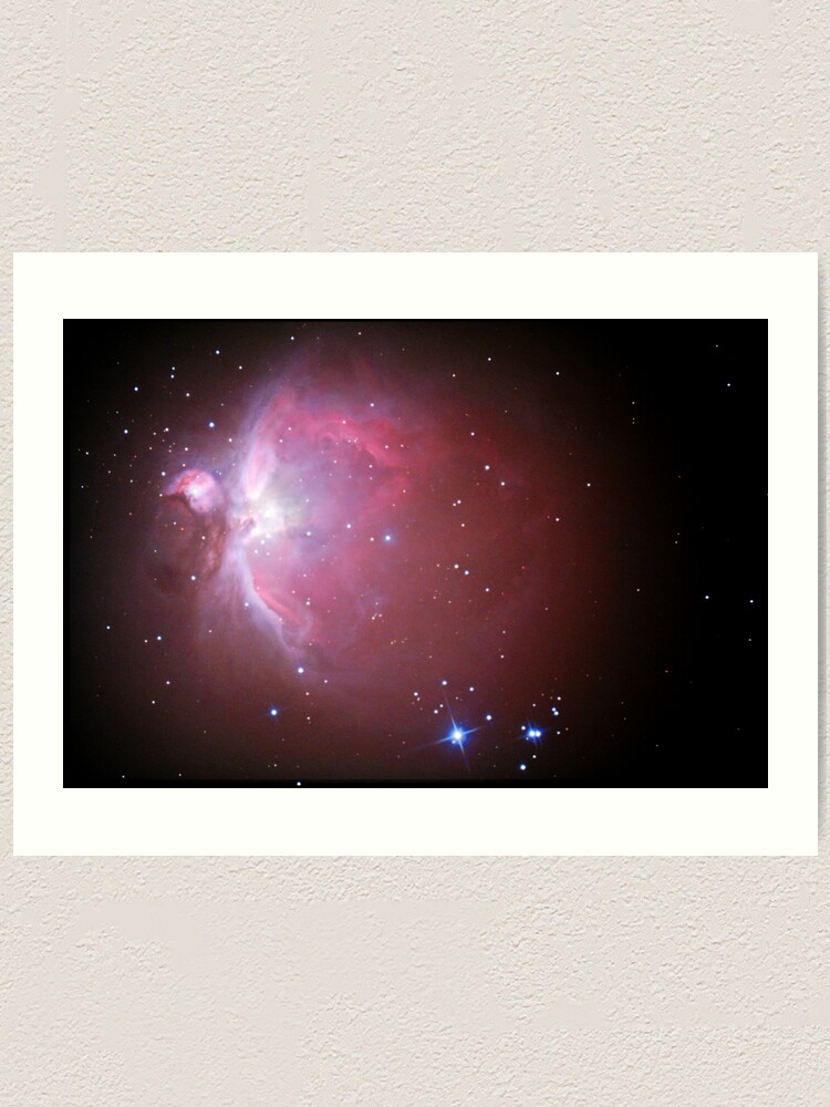Alternate view of M42 nebula in orion Art Print