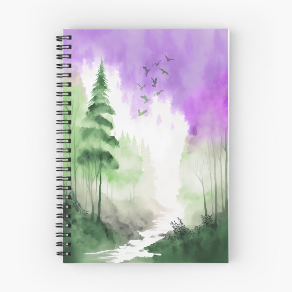 Item preview, Watercolor Genderqueer Forest designed and sold by Pridish.