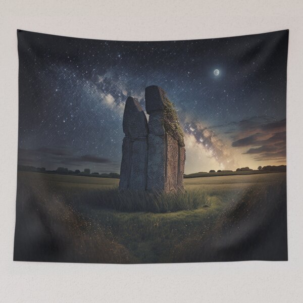 Item preview, Exploring Alternative Worlds at Night: The Enigmatic Beauty of Stonehenge designed and sold by DaniFantasy.