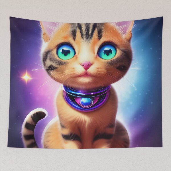 Artikelvorschau, Cosmic Kitten Rainbow Cat entworfen und verkauft von VersoShopping.