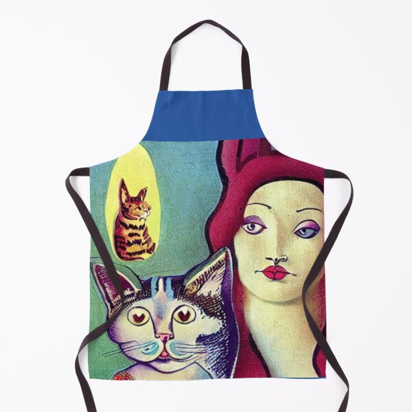 Item preview, Woman and cat. Surrealism. designed and sold by Natalia-Vlad.