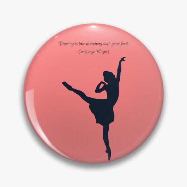 Item preview, Ballerina Silhouette, quote from Constanze Mozart designed and sold by NurturingSpirit.