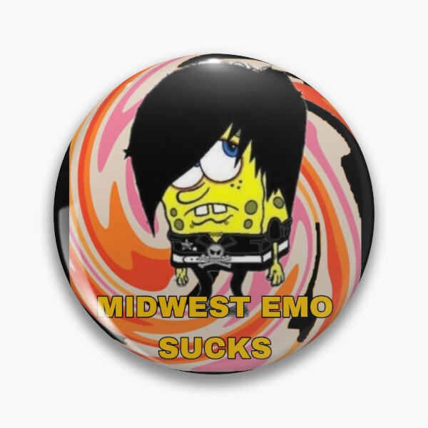 Button, badge Emo Sucks  Tips for original gifts