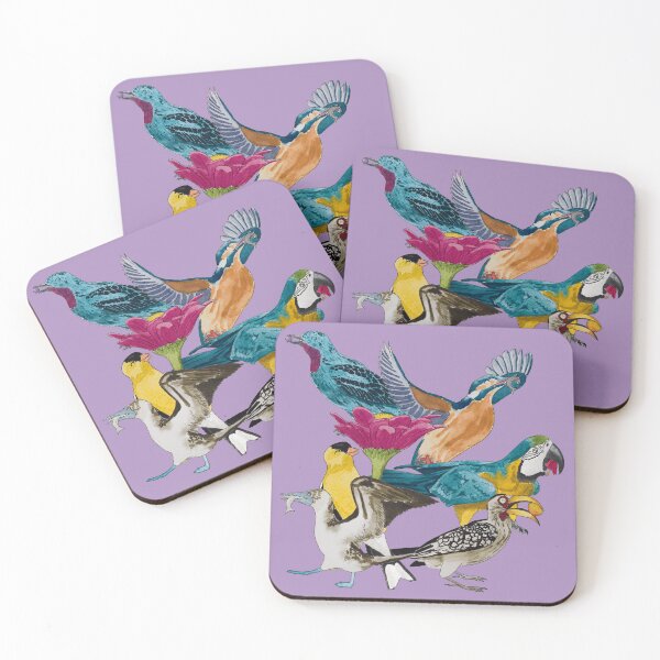 Item preview, Bird Feeding Frenzy Watercolour Light designed and sold by Nicky Rollings.