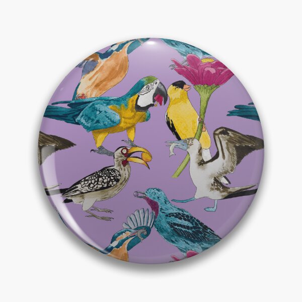Item preview, Bird Feeding Frenzy Watercolour Light designed and sold by Nicky Rollings.
