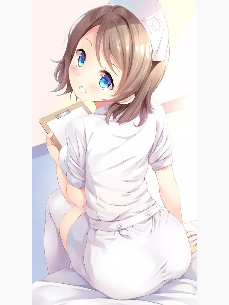 Anime Krankenschwester Grusskarte