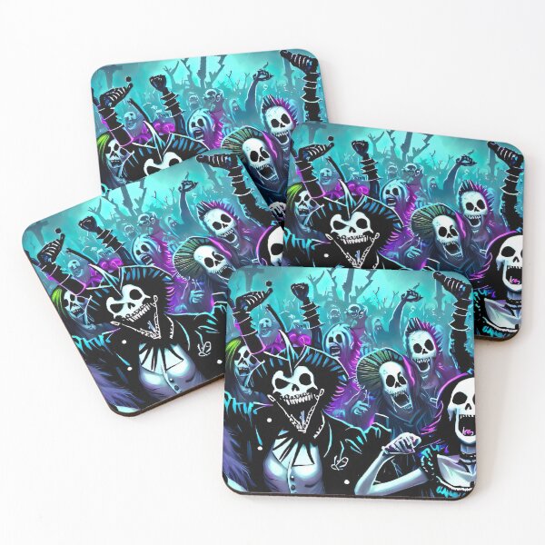 Item preview, Rave To The Grave Maniac Skeleton Rave Party designed and sold by RaveToTheGrave.