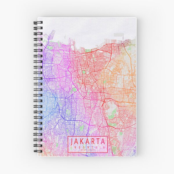 Item preview, Jakarta City Map of Indonesia - Colorful designed and sold by deMAP.