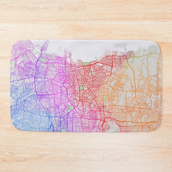Item preview, Jakarta City Map of Indonesia - Colorful designed and sold by deMAP.