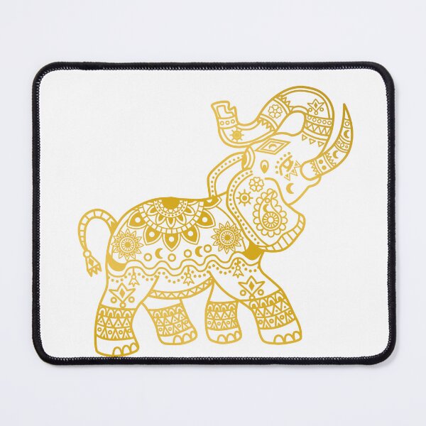 Item preview, Illustration of Mandala Elephant Gold Tone designed and sold by marco2r.