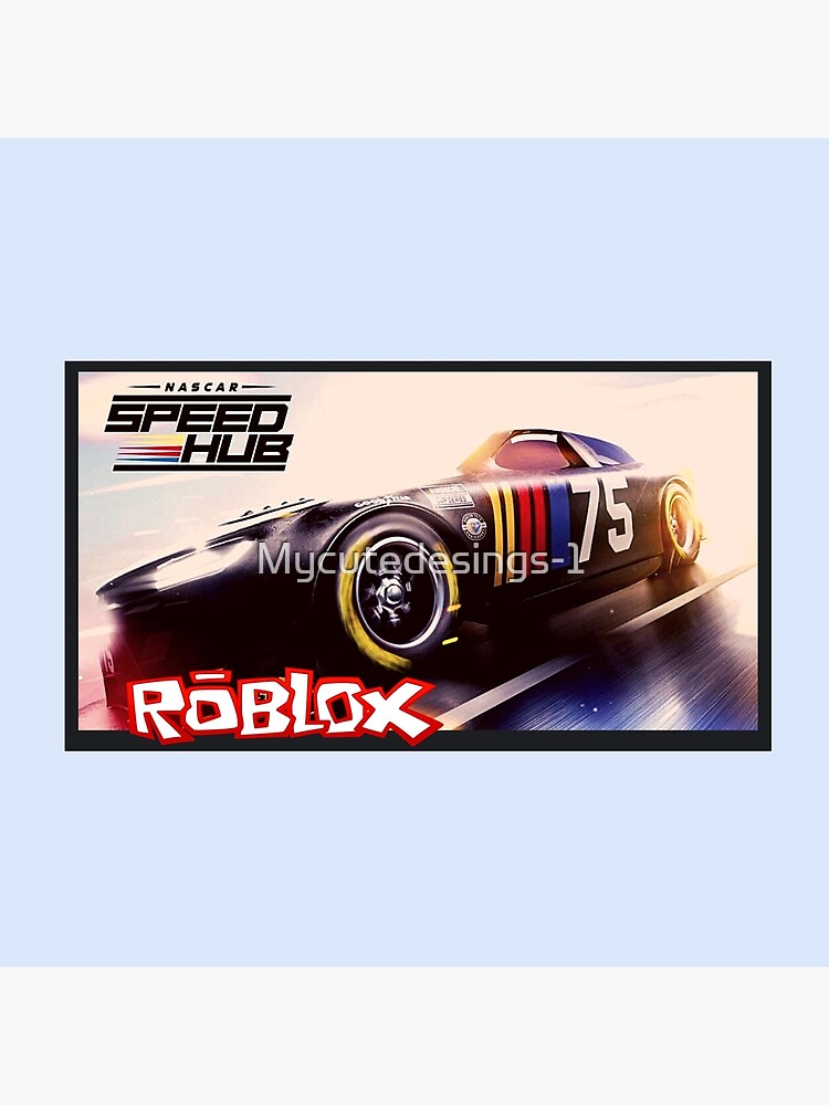 Logo NASCAR Speed ​​Hub. ROBLOX. 2023, NASCAR Roblox game. Gift Ideas  Sticker for Sale by Mycutedesings-1