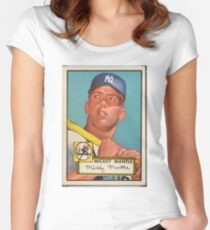 Mickey Mantle 1952 Women's Fitted Scoop T-Shirt