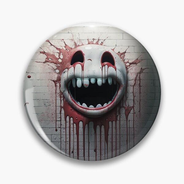 Item preview, bloody laughing face designed and sold by mentaljazzhands.