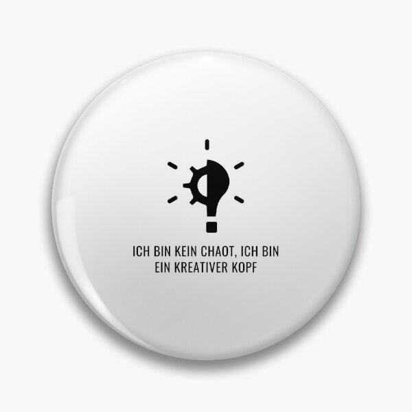 Item preview, "Ich bin kein Chaot, ich bin ein kreativer Kopf" (I'm not a mess, I'm a creative mind) with background and lights designed and sold by RM-Journey.