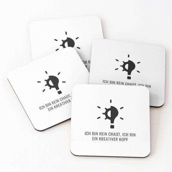 Item preview, "Ich bin kein Chaot, ich bin ein kreativer Kopf" (I'm not a mess, I'm a creative mind) with background and lights designed and sold by RM-Journey.